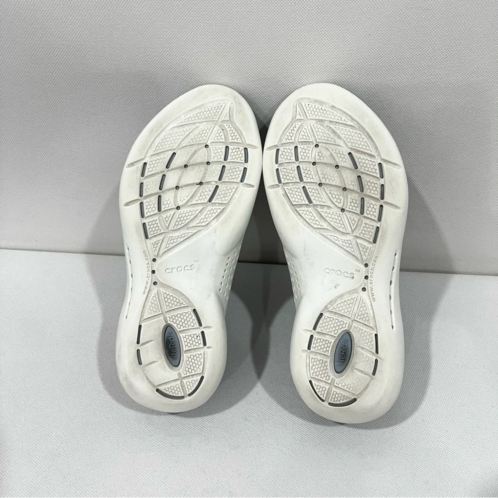 Crocs LiteRide RW 206705 Sneakers Blue/Navy/Gray Size 5 Women Waterproof - Picture 9 of 9